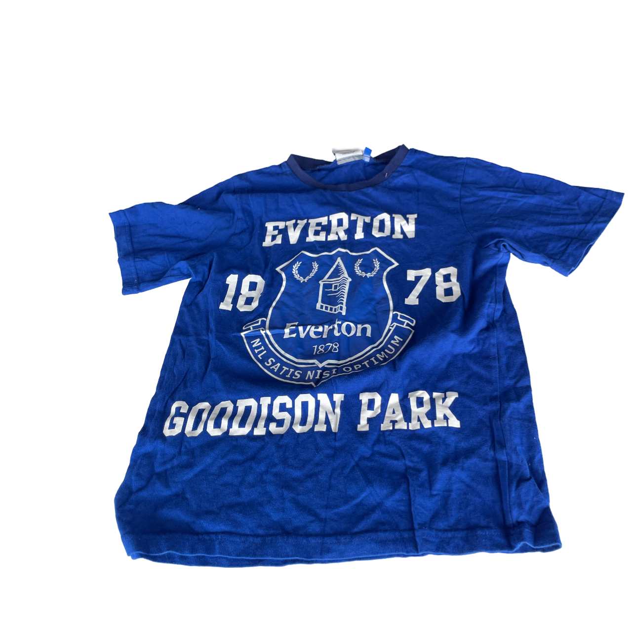  Women Everton Shirt Tshirt FC EPL Football Club Blue Cotton Blend Soccer Youth SIZE S/M L 25 W 15 SKU 5199