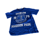 Women Everton Shirt Tshirt FC EPL Football Club Blue Cotton Blend Soccer Youth SIZE S/M L 25 W 15 SKU 5199