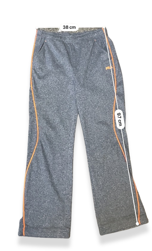 Vintage Fila fleece mens grey sweatpant