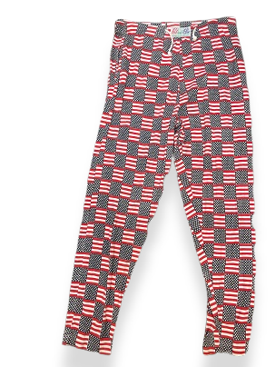 Vintage mens Red and blue american authentic trouser
