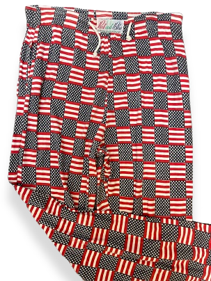 Vintage mens Red and blue american authentic trouser