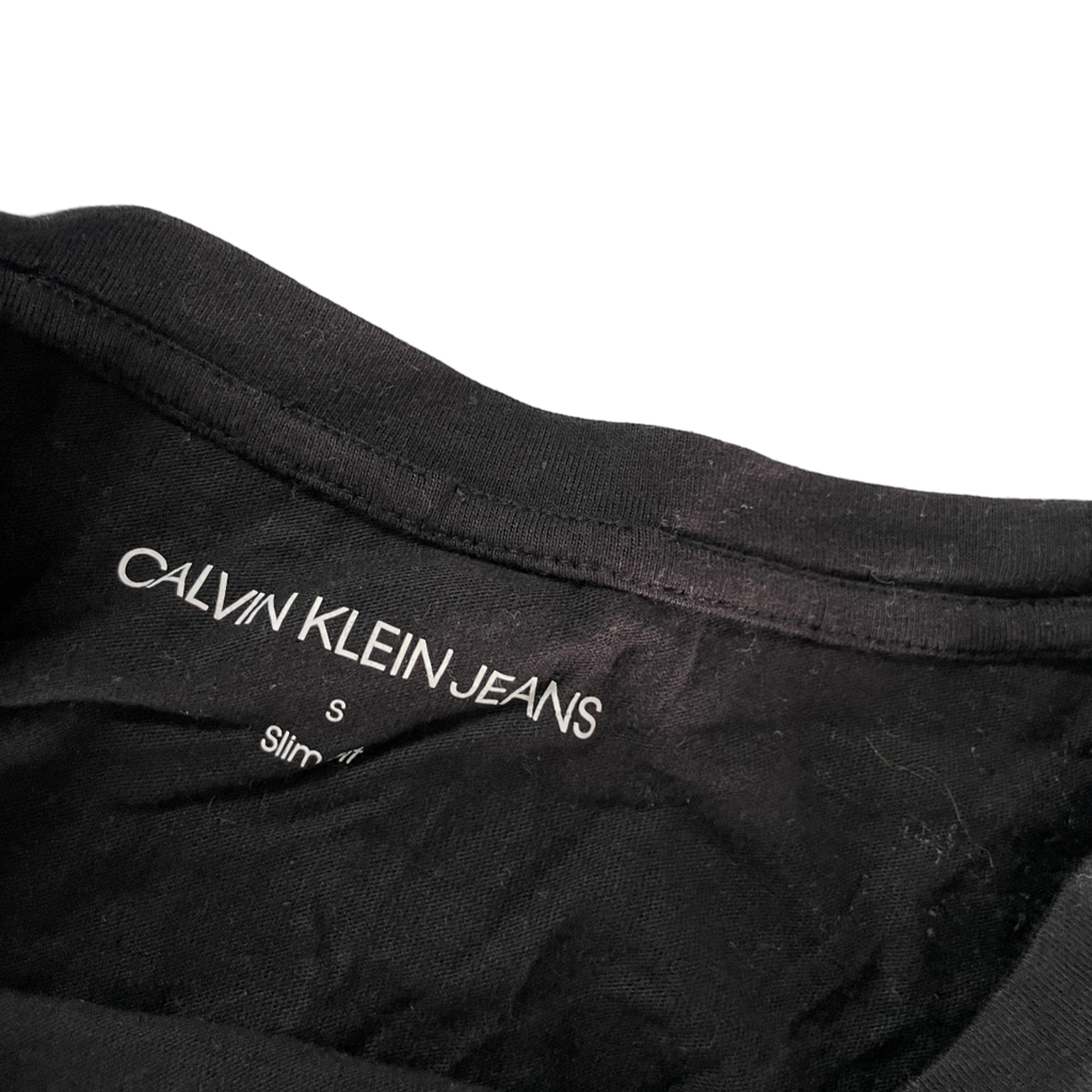 Women Calvin Klein Jeans  Print T-shirt in black L21  W 15 S/M   SKU 5200
