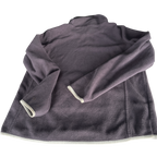 &nbsp; Vintage light fleece Woman M/L Curling Wool Cardigan Preppy Varsity in grey M/L L 29 W 18