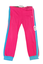 Vintage puma drawstring pink sweatpant with blue stripe