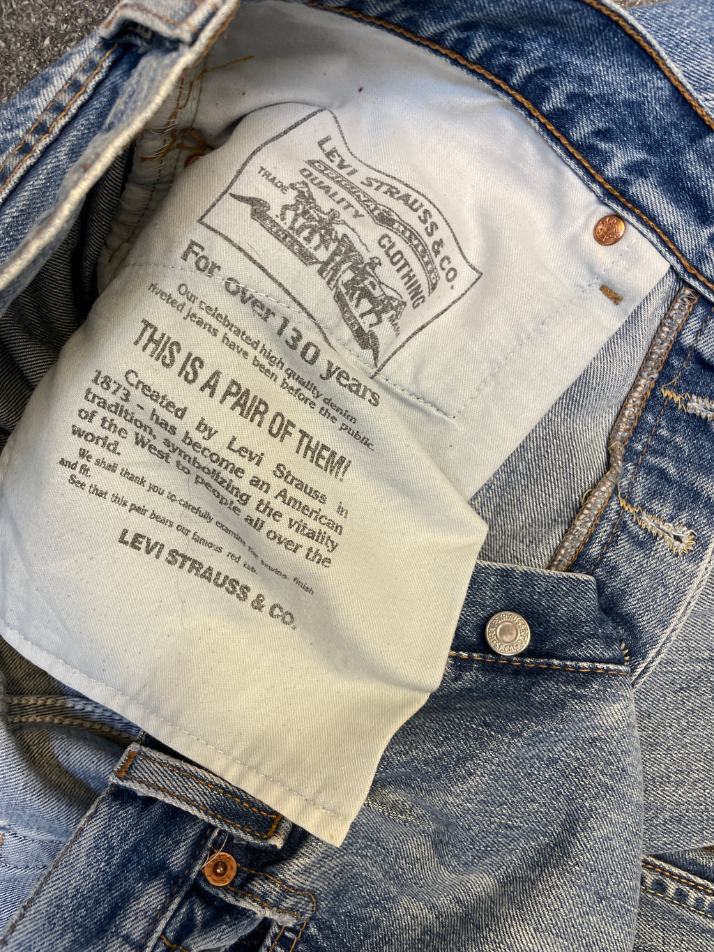 Vintage Levi's Men Blue Straight Regular Jeans W34 L34