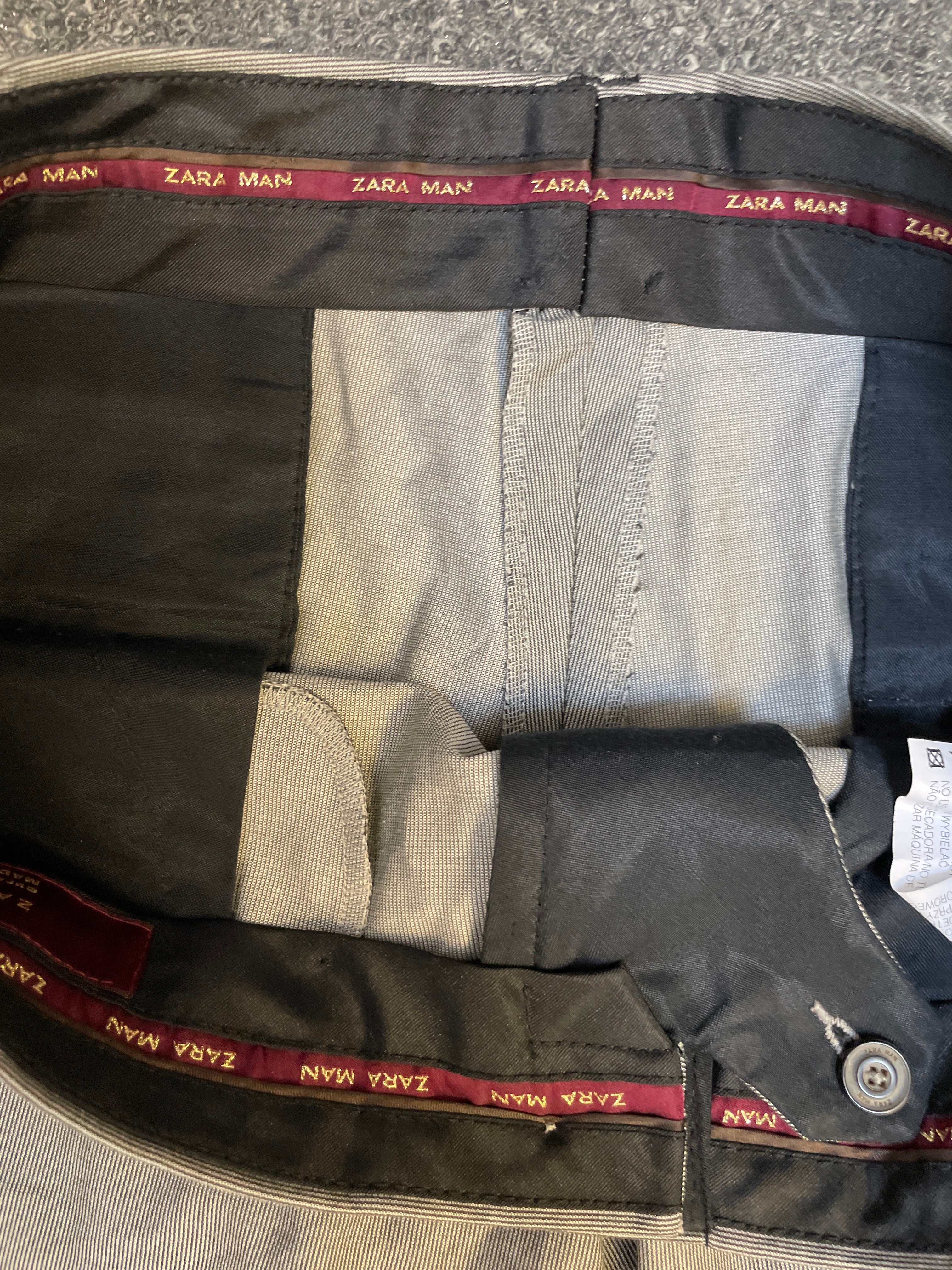 Vintage zara man grey chinos trouser