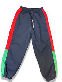 Vintage tricolor green red jogger in blue