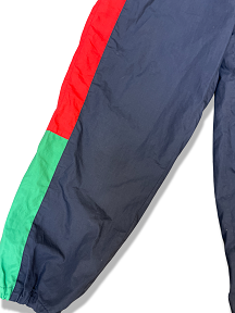 Vintage tricolor green red jogger in blue