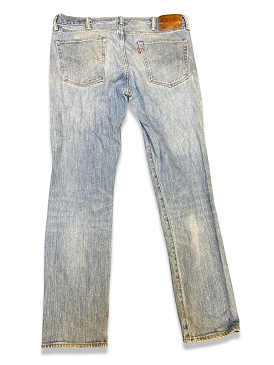 Vintage white oak blue denim mens trouser
