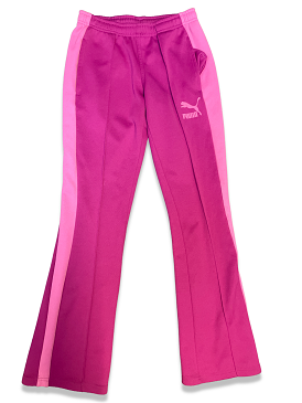 Vintage pink stripe polyester puma pant