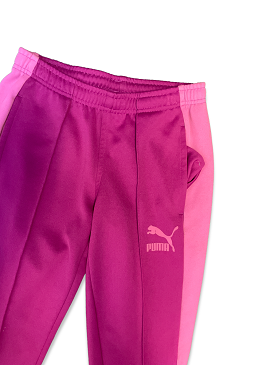 Vintage pink stripe polyester puma pant