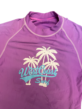 Vintage purple graphics short sleeve tshirt