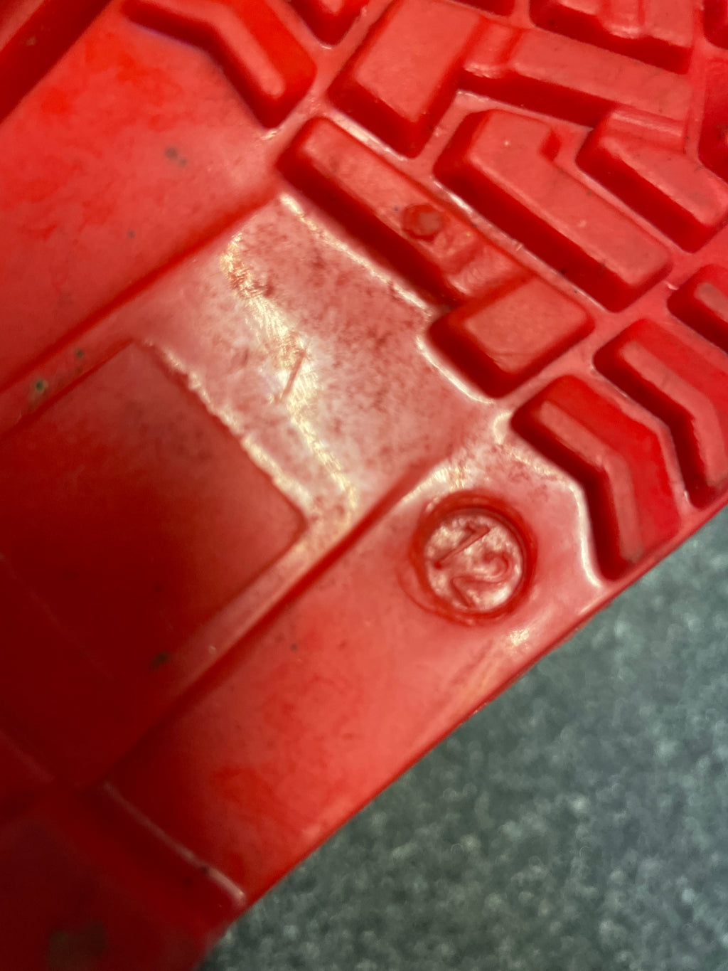 Vintage kids waterproof red boot