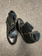 Vintage black belstaff womens leather boot