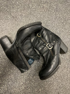 Vintage black belstaff womens leather boot