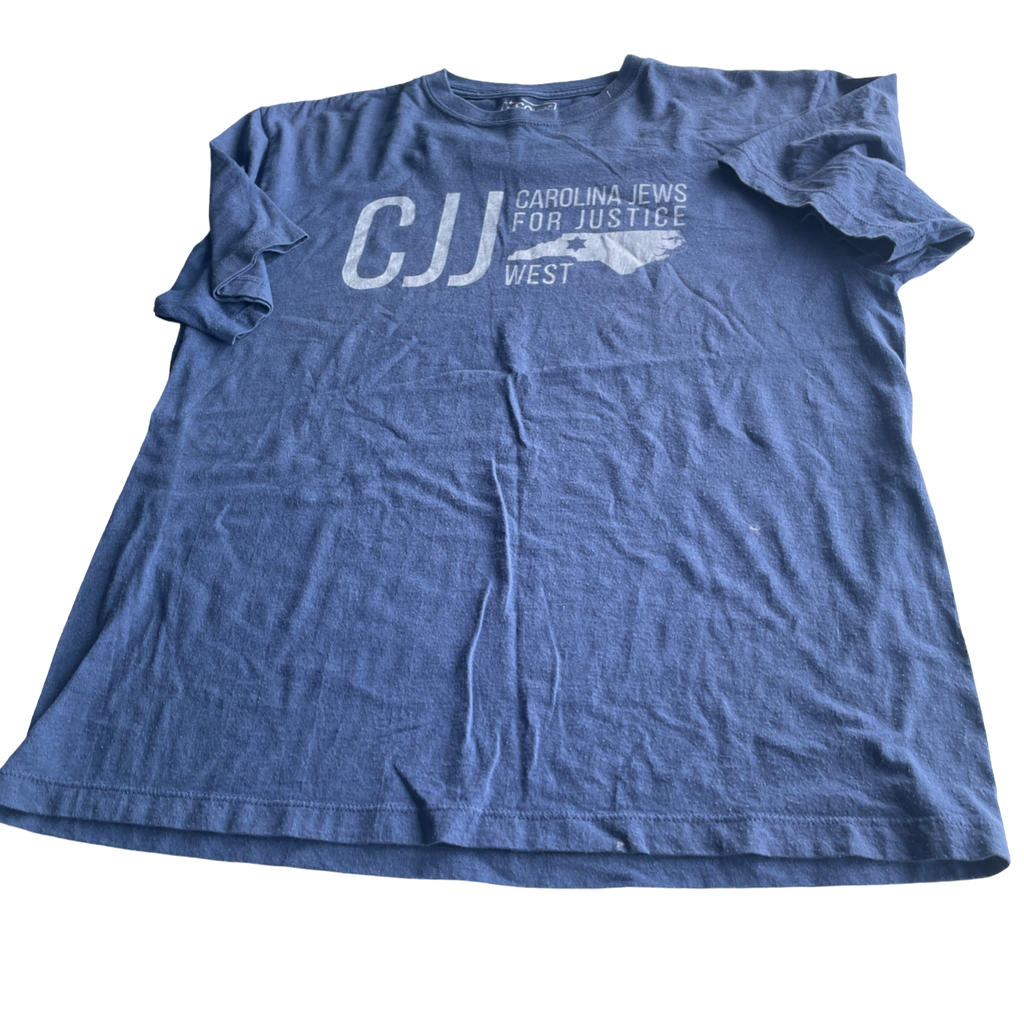 american blue graphic t shirt in size M L 28 W 21 SKU. 5210