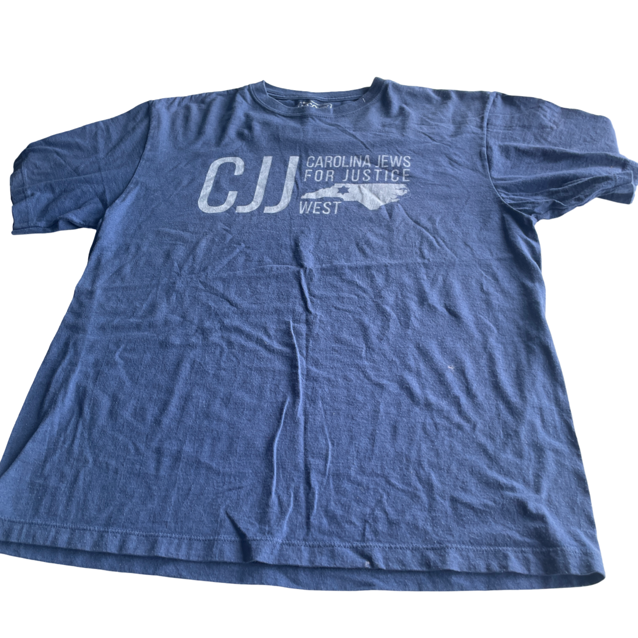 american blue graphic t shirt in size M L 28 W 21 SKU. 5210