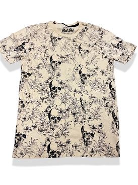 Vintage mens short sleeve trademark co cream tshirt