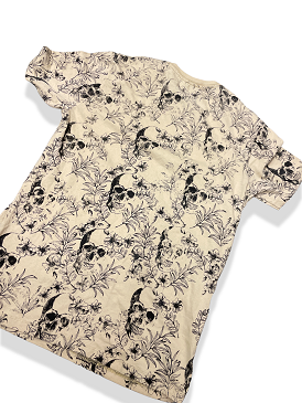 Vintage mens short sleeve trademark co cream tshirt