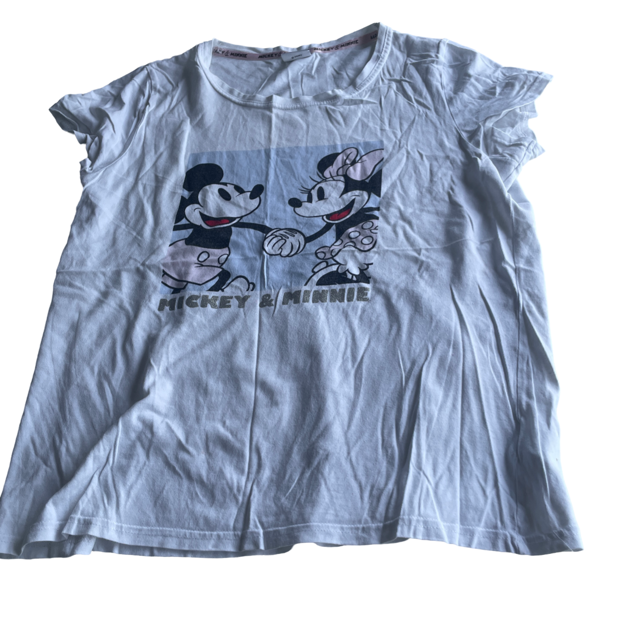 Disney White T-Shirts for Women M/L &nbsp;L 26 W 19 SKU 5211