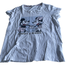 Disney White T-Shirts for Women M/L &nbsp;L 26 W 19 SKU 5211