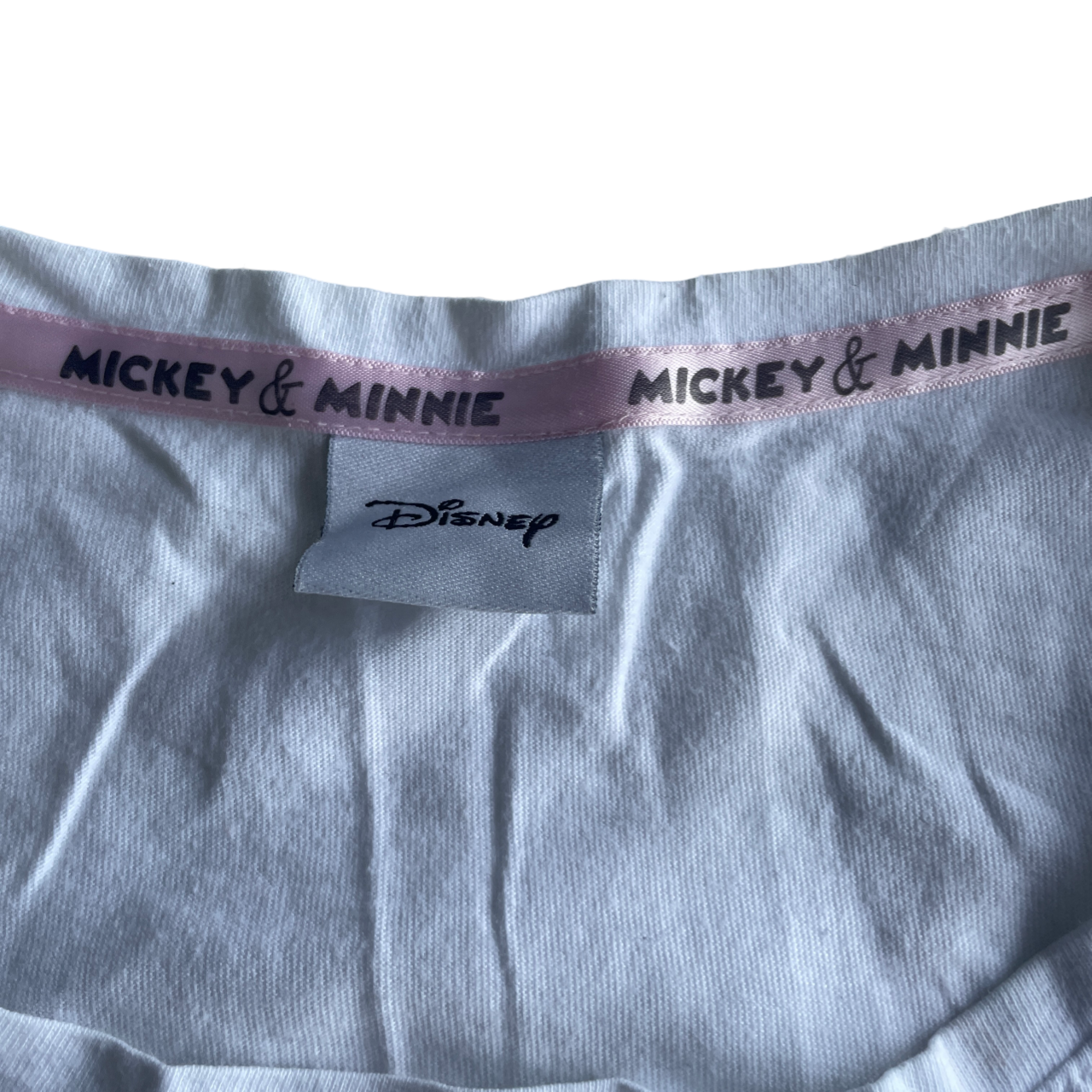 Disney White T-Shirts for Women M/L &nbsp;L 26 W 19 SKU 5211