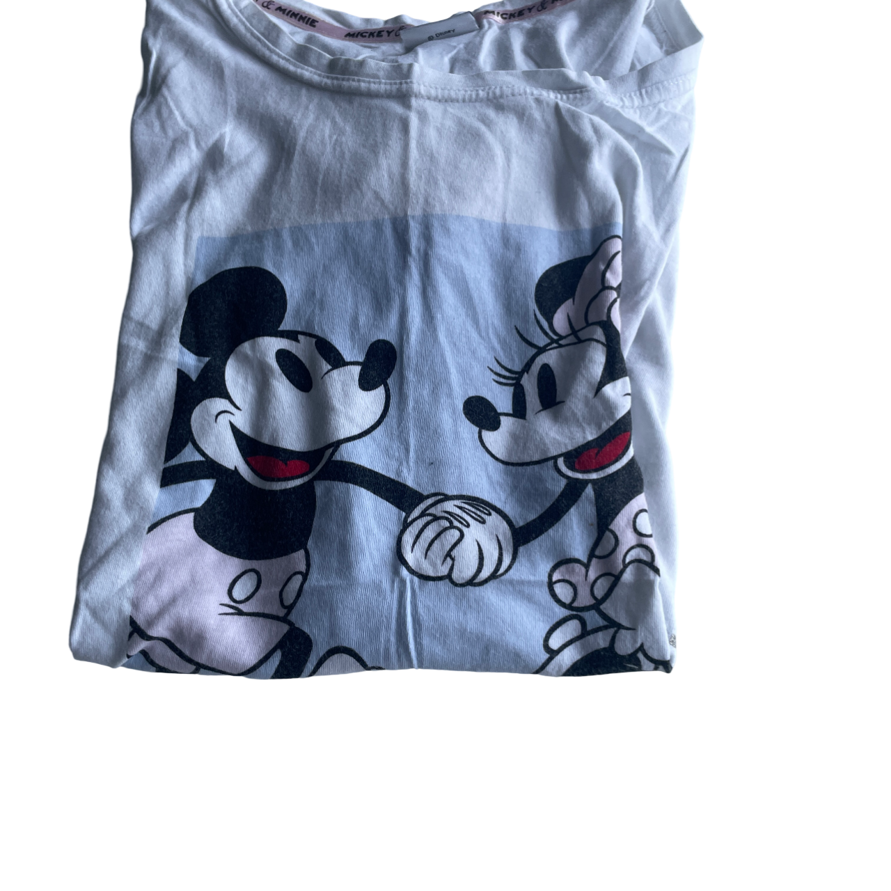 Disney White T-Shirts for Women M/L &nbsp;L 26 W 19 SKU 5211