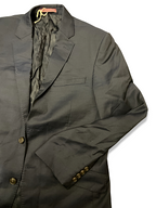 Vintage Alfred brown blue casual blazer jacket