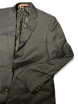 Vintage Alfred brown blue casual blazer jacket