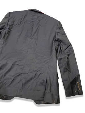 Vintage Alfred brown blue casual blazer jacket