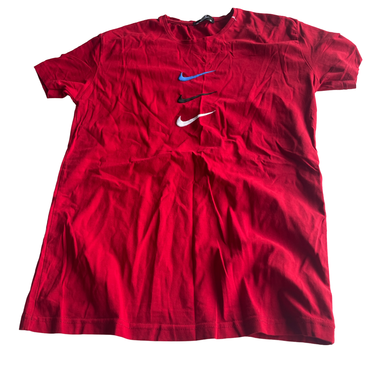 Nike Sportswear embroidered red womens Print T-shirt in M/L &nbsp;L 26 W 18 SKU 5214