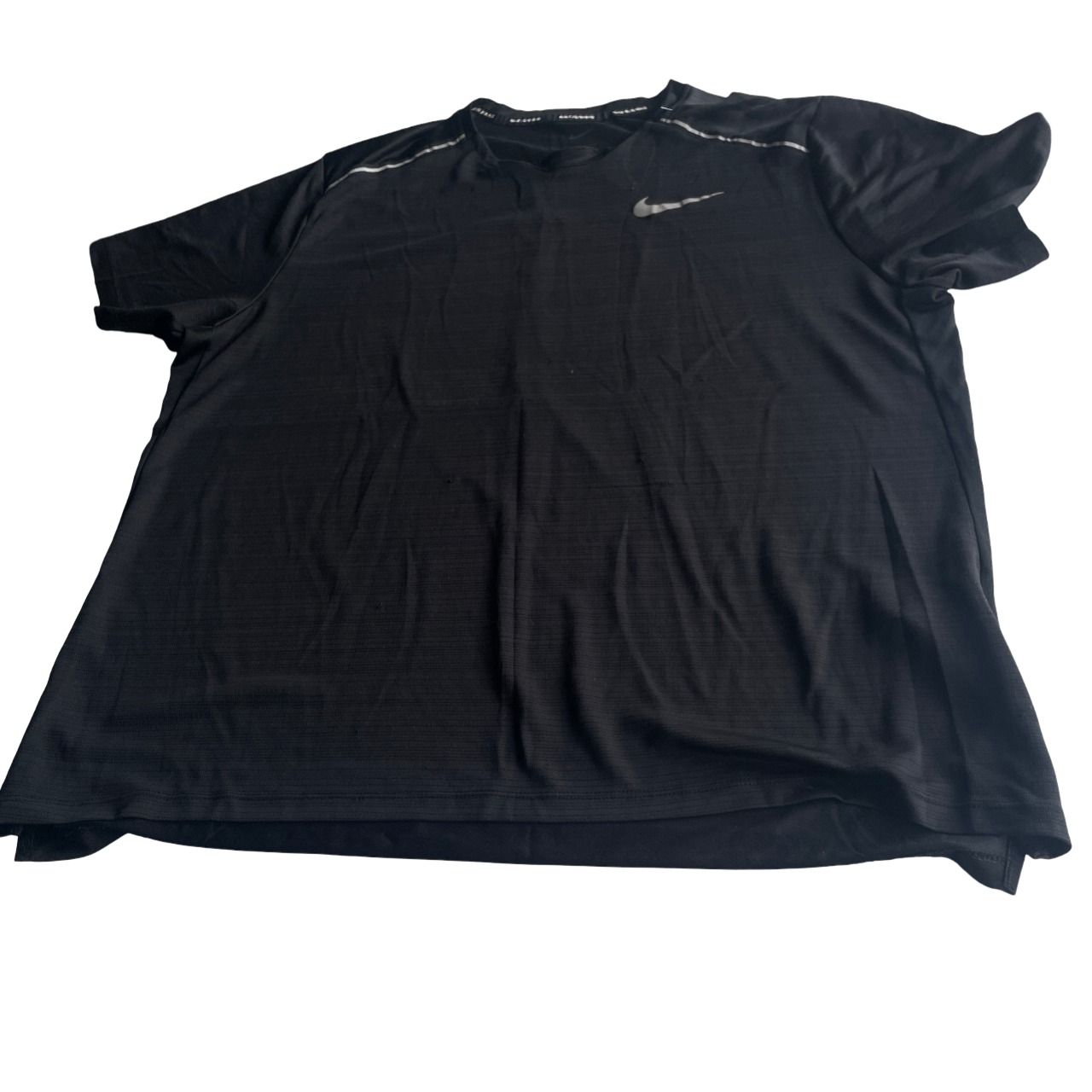 Nike Dri-FIT Miler Men's Short-Sleeve Running Top IN Black M/L L28 W 23 SKU 5215