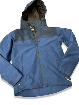 Vintage unisex everest voyage waterproof blue jacket