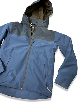 Vintage unisex everest voyage waterproof blue jacket