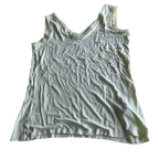 REISS YELLOW &nbsp;women sleeveless cotton yellow &nbsp;tee-shirt &nbsp;L 25 W17 SKU 5217