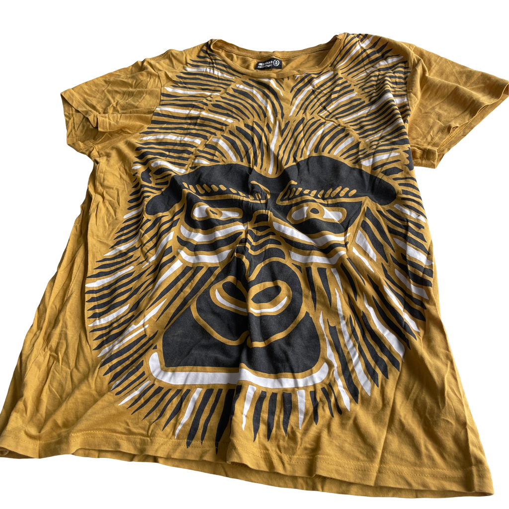 Women's Yellow and Mustard Tribal Print T-shirt