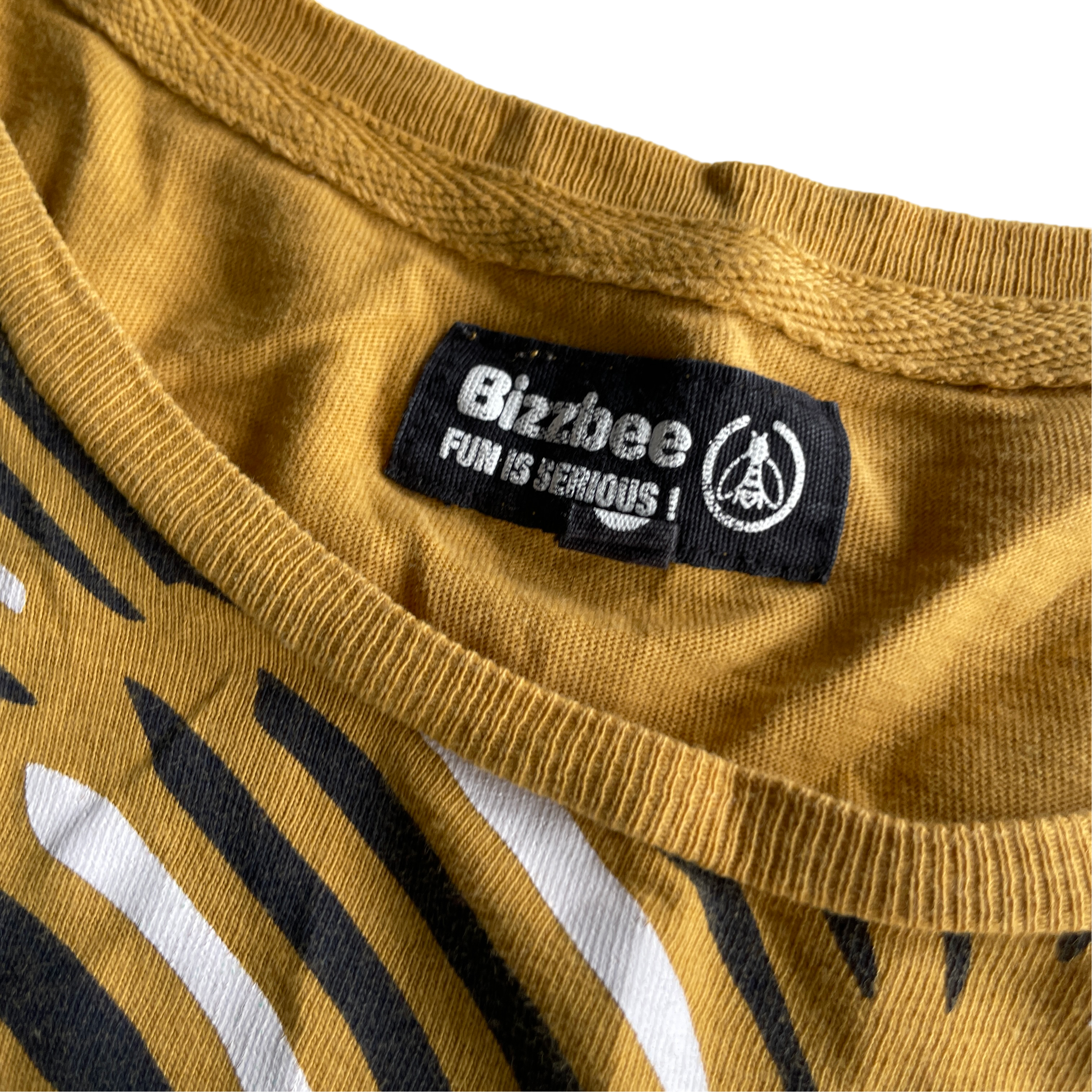 Women's Yellow and Mustard T-shirt tribal print t shirt ;L 28 W20 IN size M SKU 5225