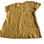 Women's Yellow and Mustard T-shirt tribal print t shirt ;L 28 W20 IN size M SKU 5225