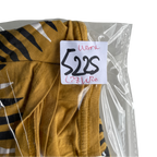 Women's Yellow and Mustard T-shirt tribal print t shirt ;L 28 W20 IN size M SKU 5225