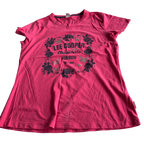Lee Cooper Pink Short Sleeve Tops  Shirts for Women L 26 W 19 UK 16/XL SKU 5226