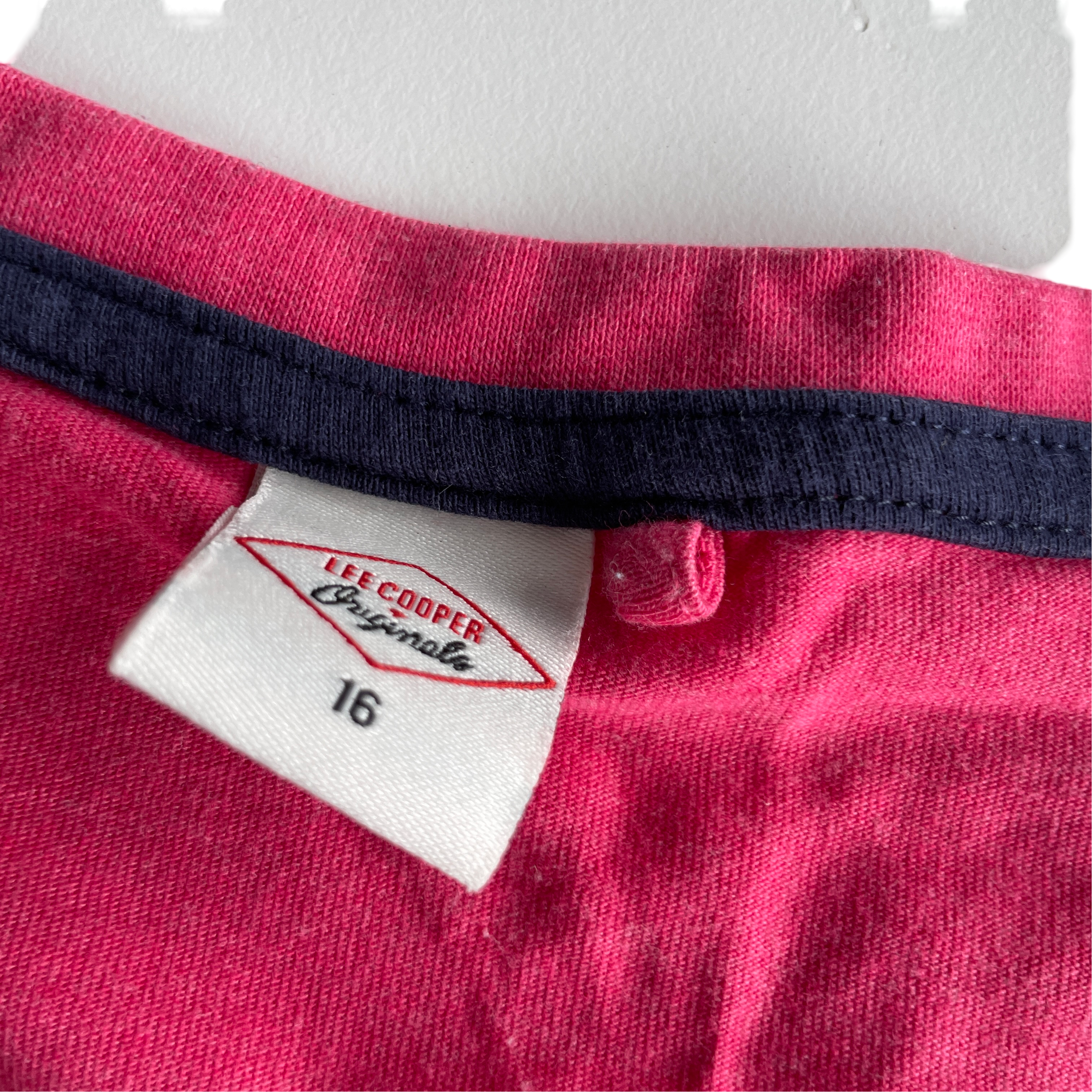 Lee Cooper Pink Short Sleeve Tops  Shirts for Women L 26 W 19 UK 16/XL SKU 5226