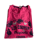 Lee Cooper Pink Short Sleeve Tops  Shirts for Women L 26 W 19 UK 16/XL SKU 5226