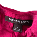 Michael Kors  Hot Pink - SHORT SLEEVES TEE - Print T-shirt - large L 28 W 23 SKU 5227