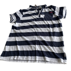 Lee Cooper White Casual Shirts Tops white and navy &nbsp;for Men IN L L29 W  20SKU 5228