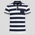 Lee Cooper White Casual Shirts Tops white and navy &nbsp;for Men IN L L29 W  20SKU 5228