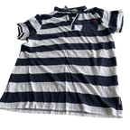 Lee Cooper White Casual Shirts Tops white and navy &nbsp;for Men IN L L29 W  20SKU 5228