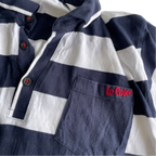 Lee Cooper White Casual Shirts Tops white and navy &nbsp;for Men IN L L29 W  20SKU 5228