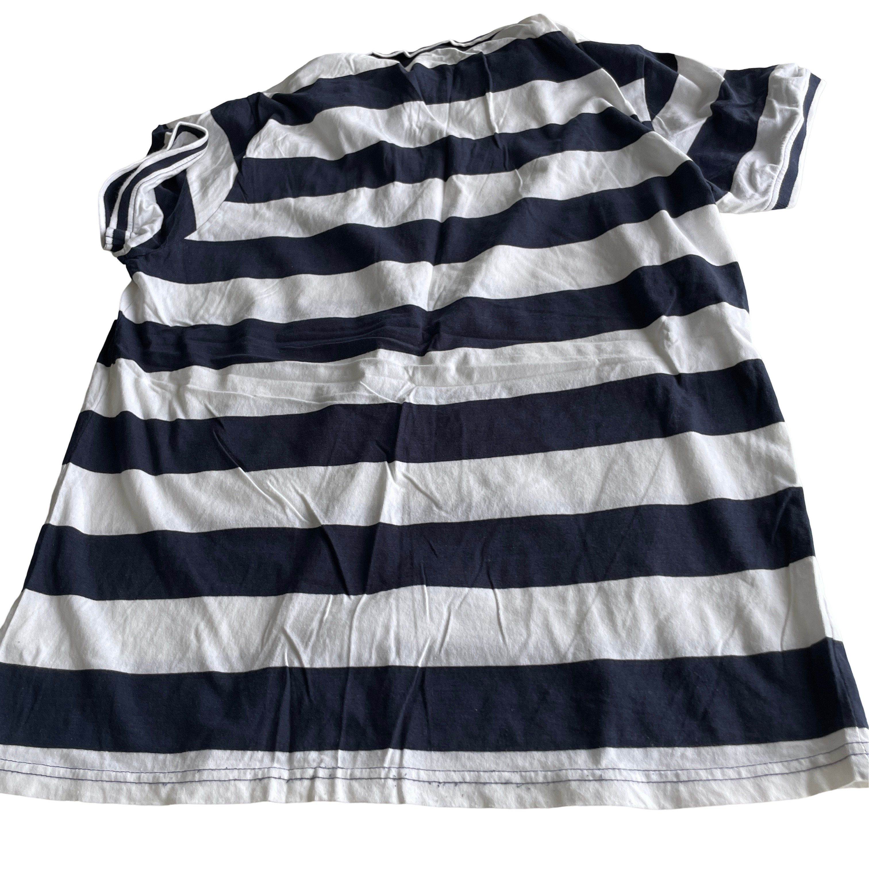 Lee Cooper White Casual Shirts Tops white and navy &nbsp;for Men IN L L29 W  20SKU 5228