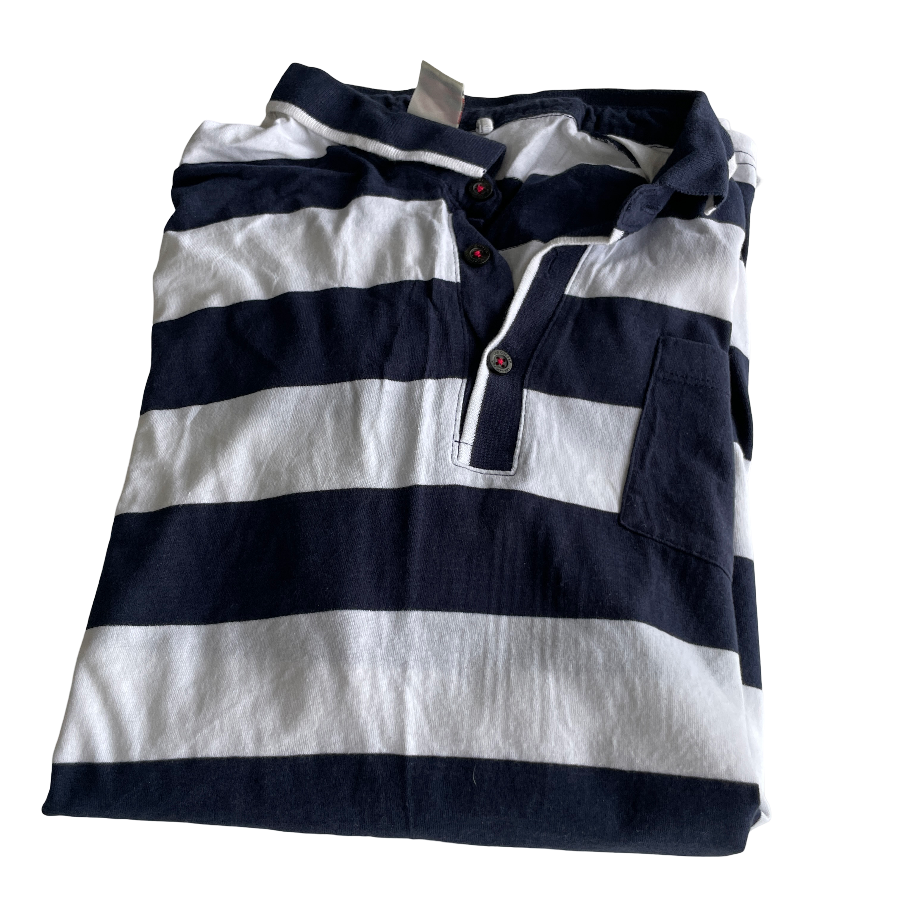 Lee Cooper White Casual Shirts Tops white and navy &nbsp;for Men IN L L29 W  20SKU 5228