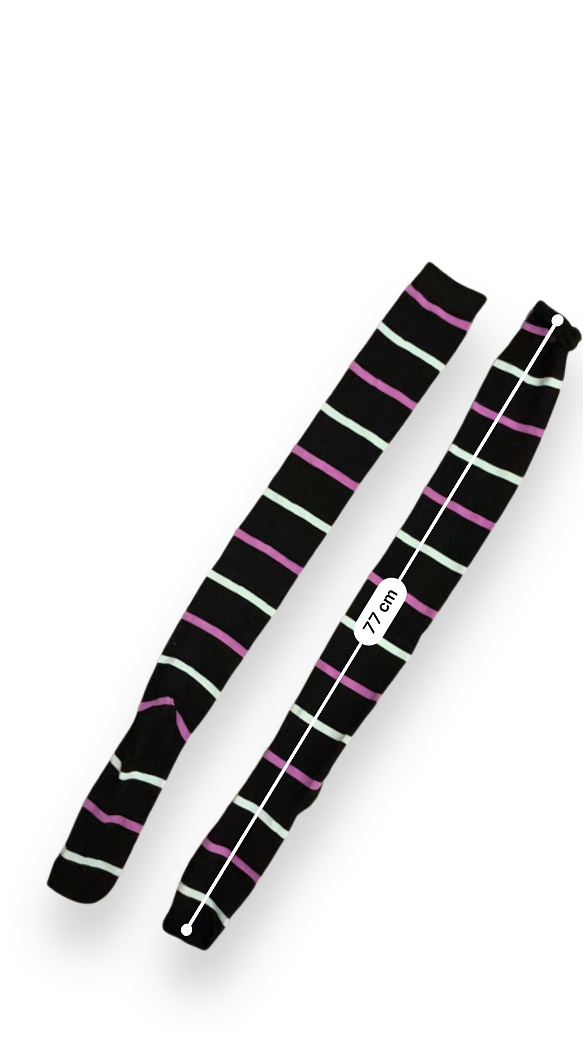 Rubynee Vintage y2k compression unisex black socks